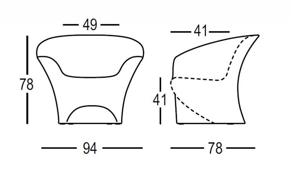 plust plust plust poltrona ohla bianco