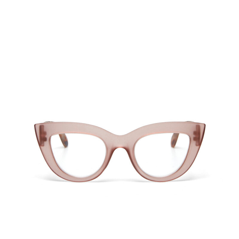 okkia okkia occhiale da lettura mod claudia premontato gatto soft touch pink havana diottrie 1 00 ean 8055773193017