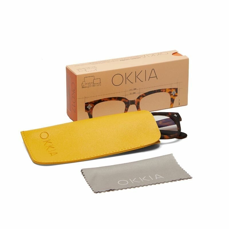 okkia okkia occhiale da lettura mod giovanni premontato soft touch spring anti luce blu magframe havana diottrie 3 00 ean 8056211370809