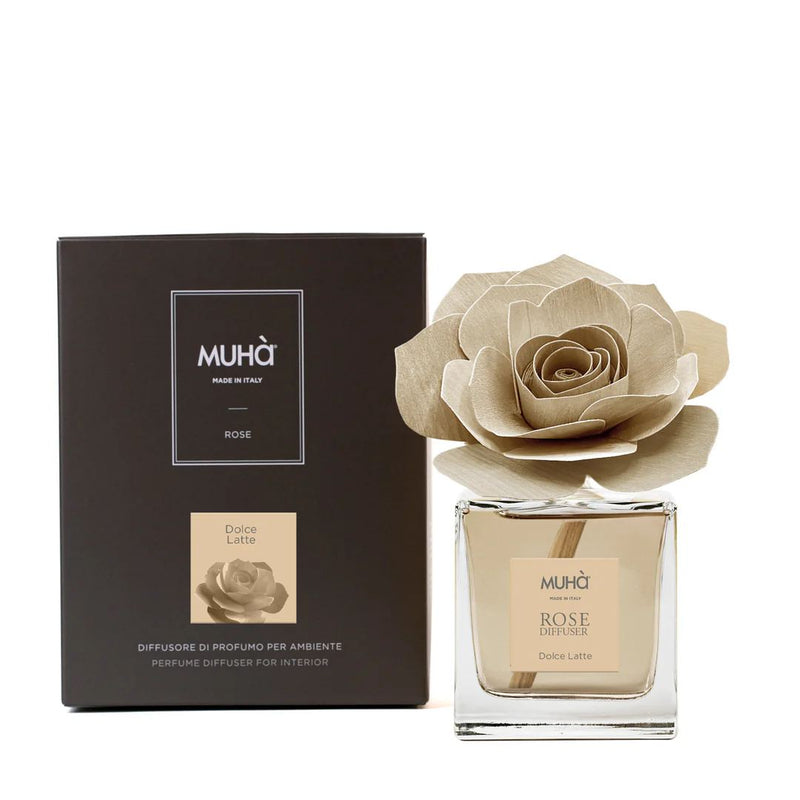 Muhà Diffuseur de parfum Rose Beurre Doux Lait 100ml