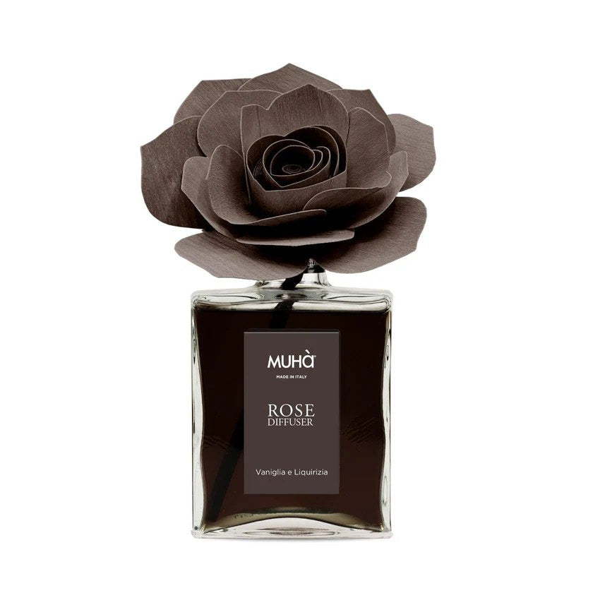 Muhà Diffuseur de Parfum Rose Vanille et Réglisse 200 ml