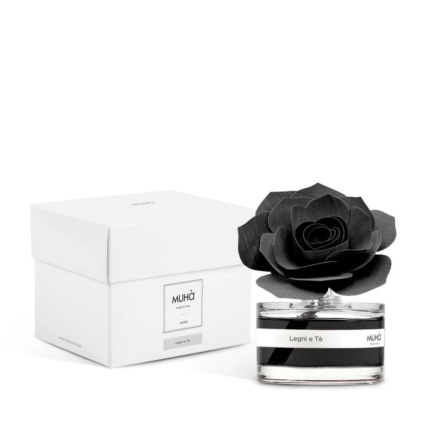Diffuseur d'Ambiance Rose Muhà Bois et Thé 50ML Noir
