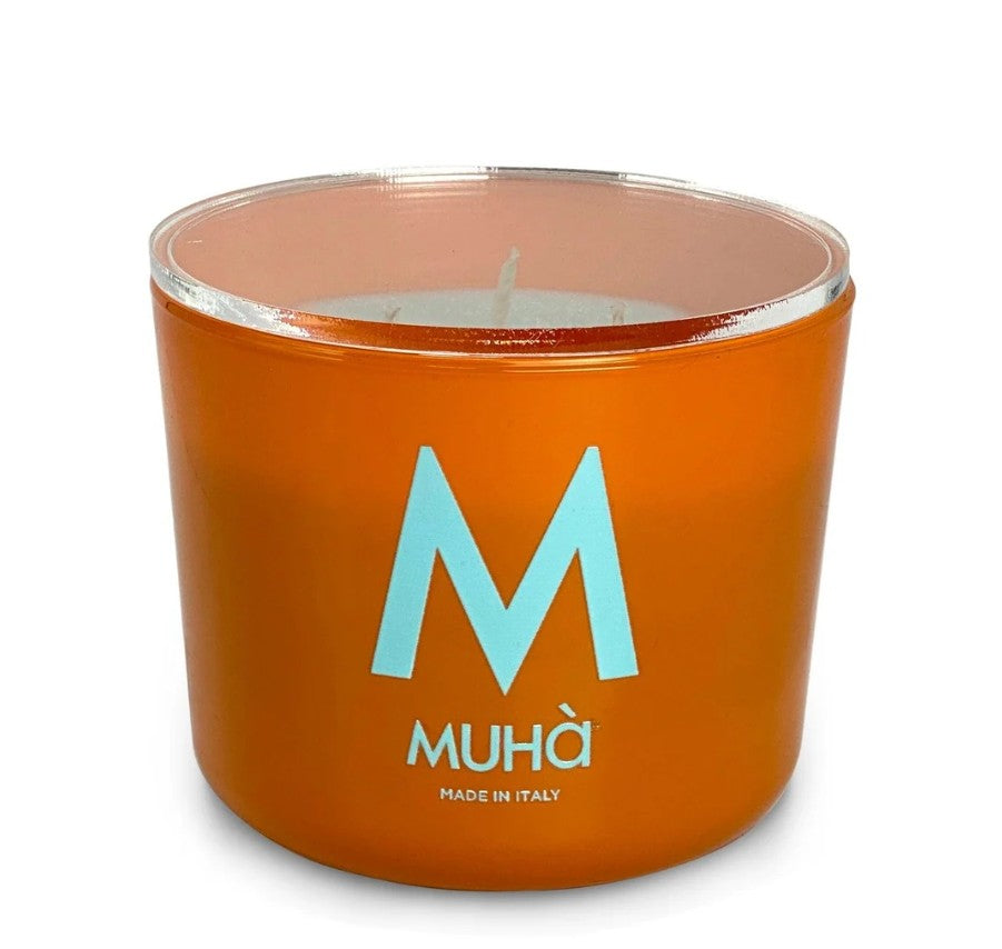 Muhà Candela Profumata Cedro e Bergamotto 270 g Ø8,9xH9,5 cm – Candela Aromatica Decorativa per la Casa e Idea Regalo