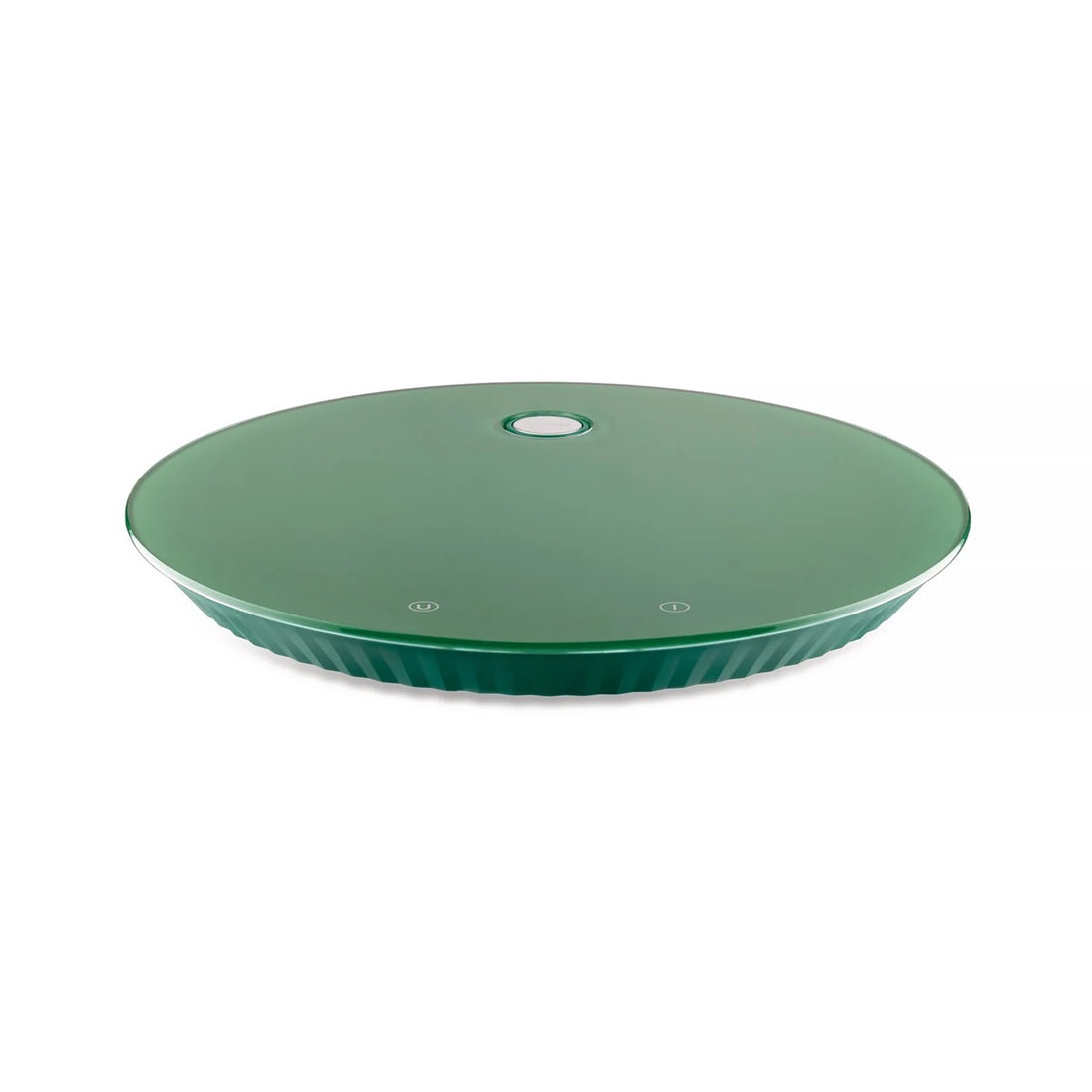 Alessi Balance de Cuisine Digitale Plissé Verte en Résine Thermoplastique et Verre Trempé