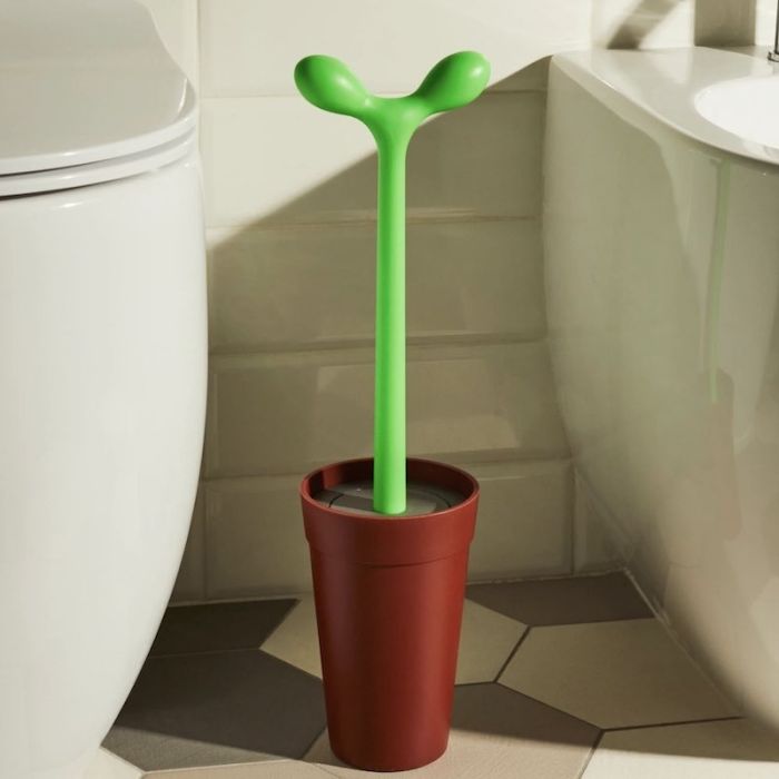 Alessi Merdolino Brosse WC Marron