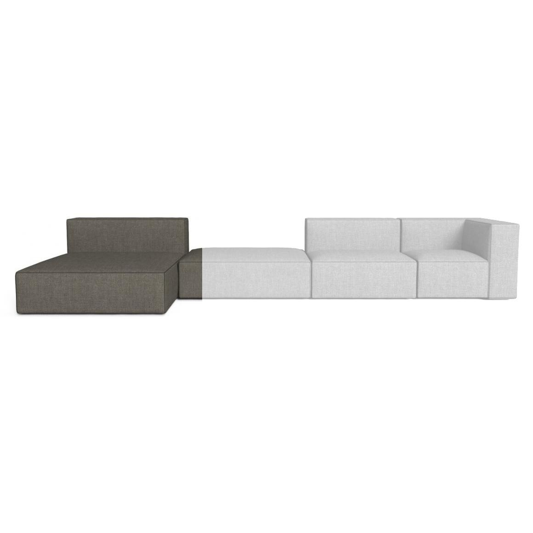 Canapé modulable Talenti Ocean Lounge XL Gris