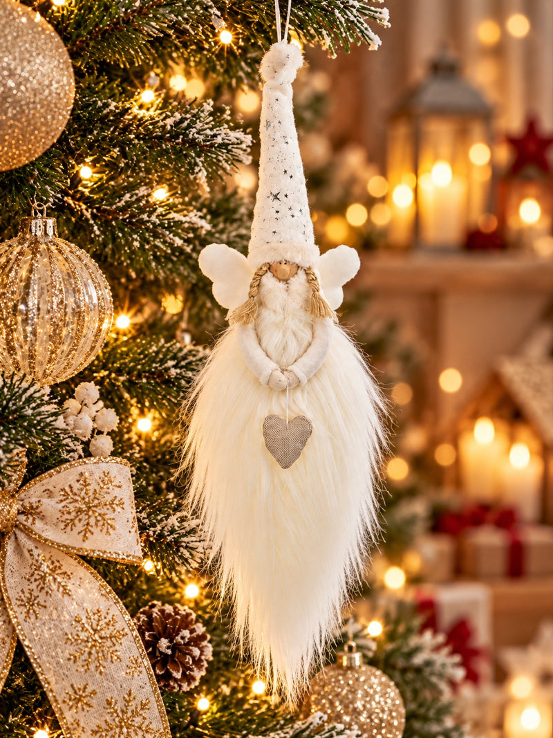 Suspension pour sapin de Noël enfant ARPIMEX H 60 cm Blanc