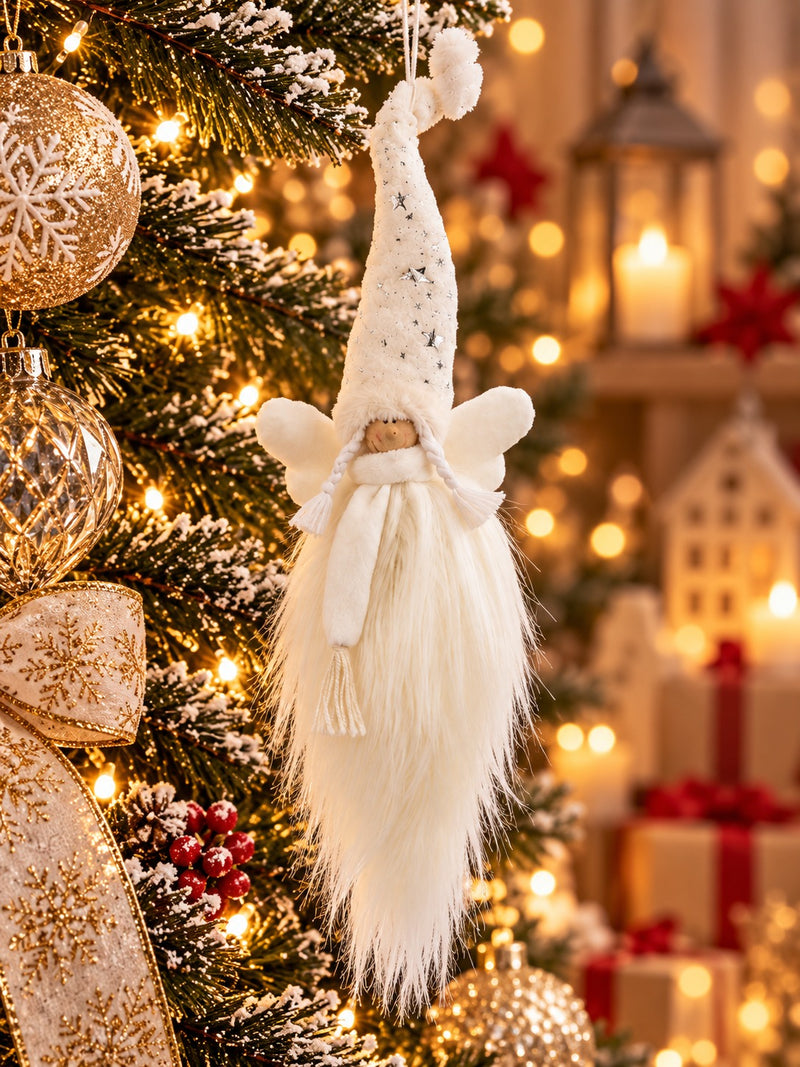Suspension pour sapin de Noël enfant ARPIMEX H 76 cm Blanc