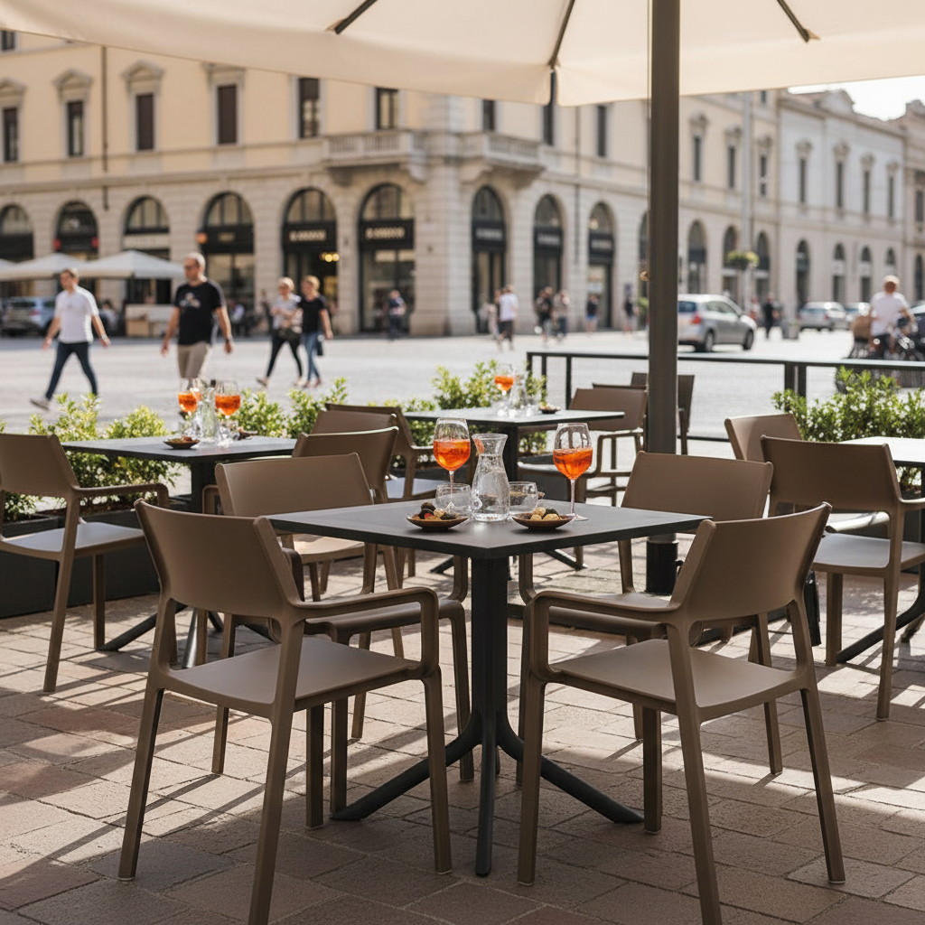 Nardi Trill Armchair tabacco bistrot dehors