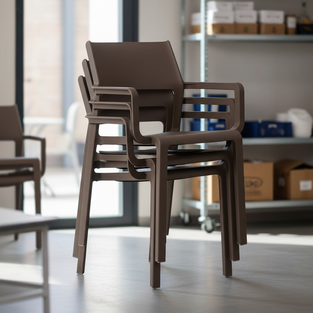 Nardi Trill Armchair tabacco impilabili complete