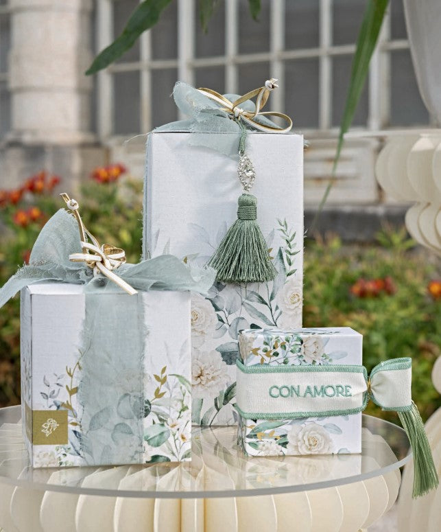 Ruban de gaze Cupid & Co. H 25 mm L 25 m Sauge