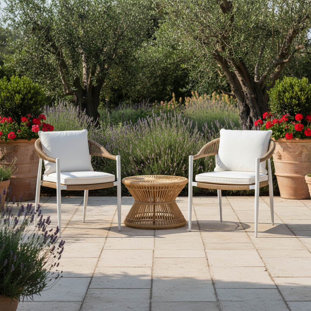 Poltrona Milano Bianco/Paglia – Hotel lounge