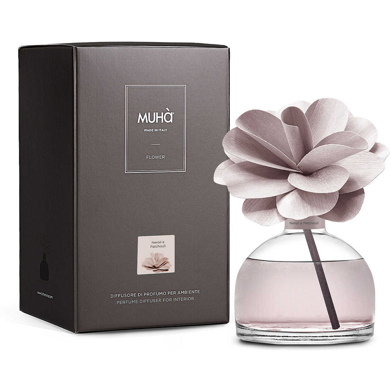 Muhà Flower Diffuseur de parfum Camélia 200ml Néroli et Patchouli