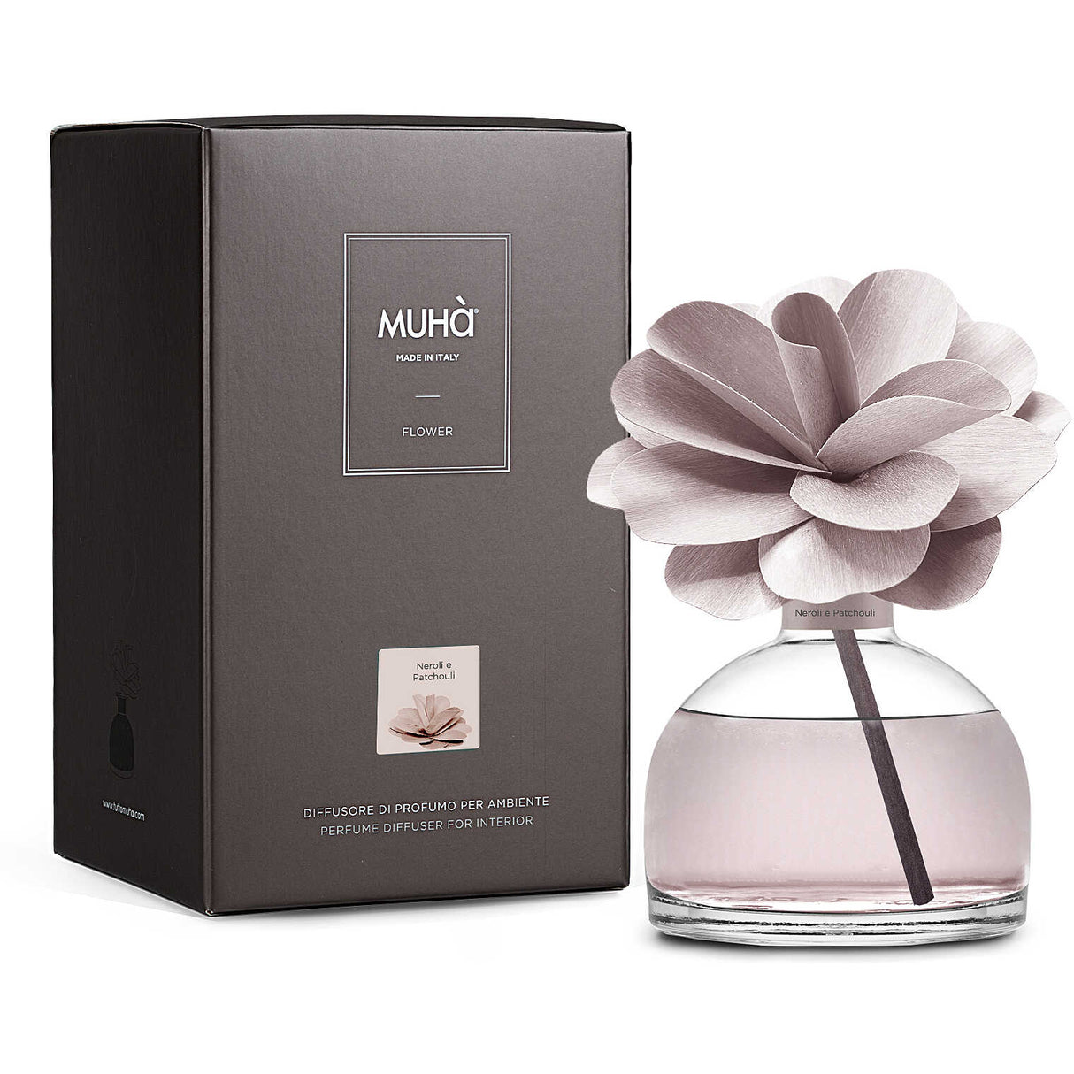 Muhà Flower Diffuseur de parfum Camélia 200ml Néroli et Patchouli