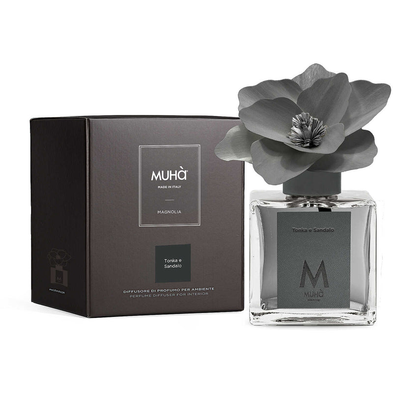 Muhà Diffuseur de parfum Magnolia Tonka et Bois de Santal 500 ml