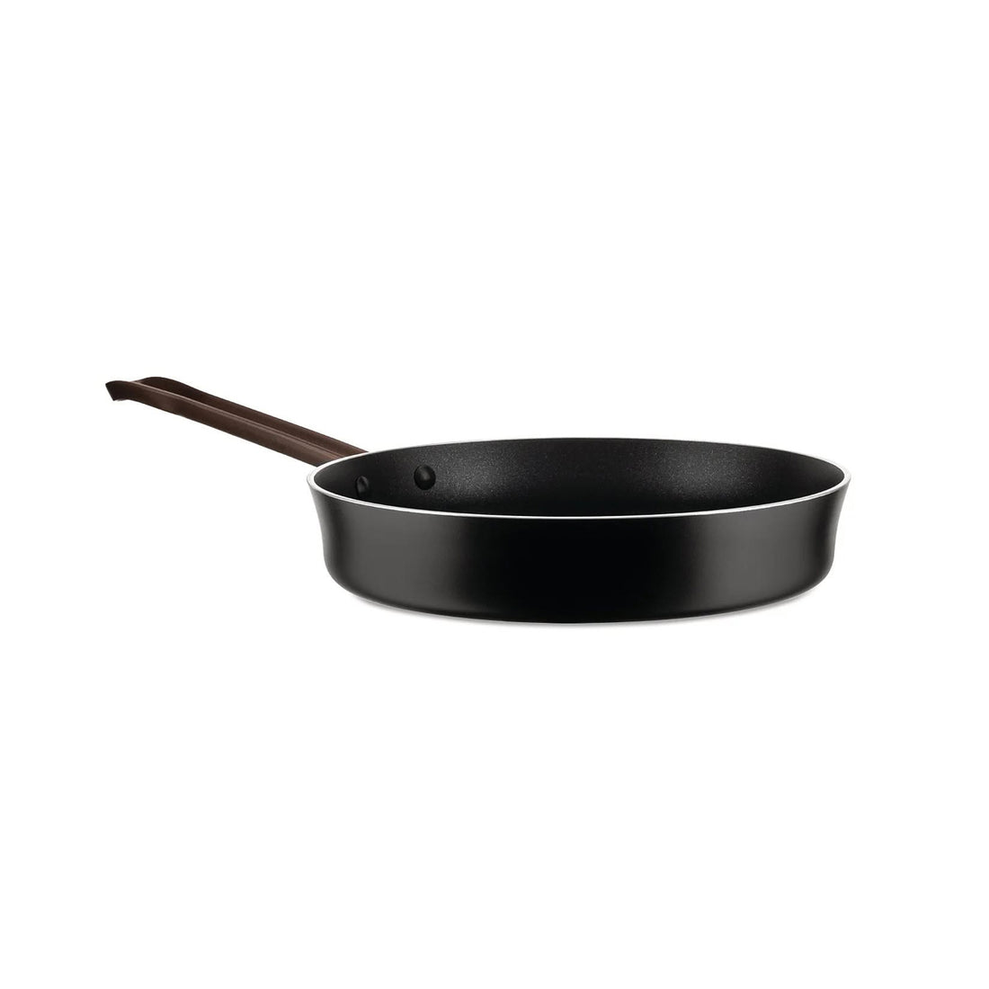 Poêle Alessi Edo 24 cm avec Long Manche – Poêle en Acier au Design Élégant