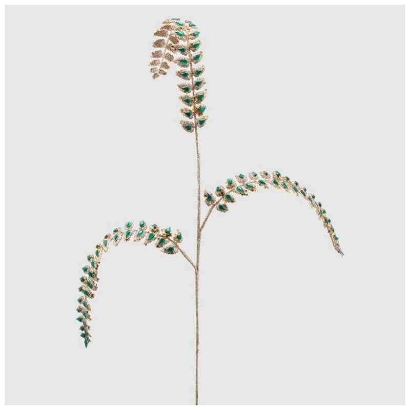 EDG Enzo De Gasperi Ramo Felce Diamonds H88 cm Verde – Ramo Decorativo Natalizio