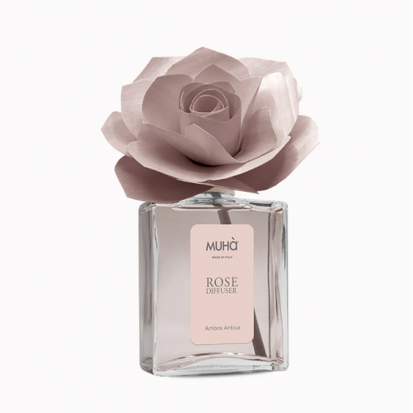 Muhà Diffuseur de parfum Rose Ambre Antique 200 ml