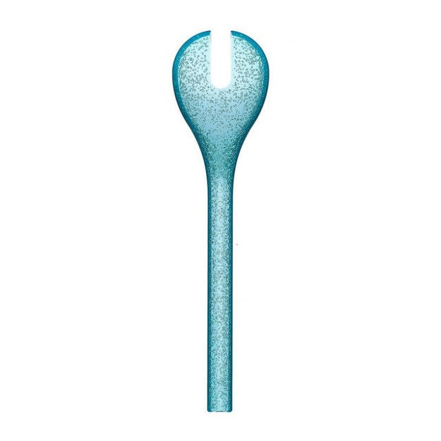 Zani Serafino Couverts à Salade Salad Server ME Synth Métal Acrylique Turquoise
