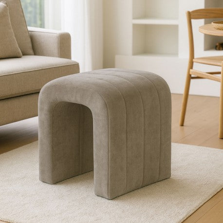 Versa Tabouret Rembourré Beige