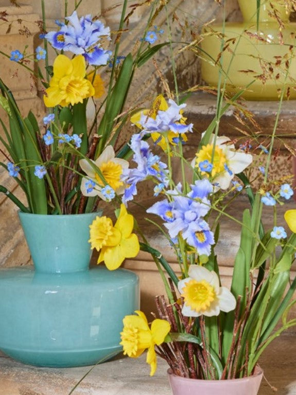 Vase rond avec col EDG Enzo De Gasperi H 15 cm P 16 cm Imperméable Aqua