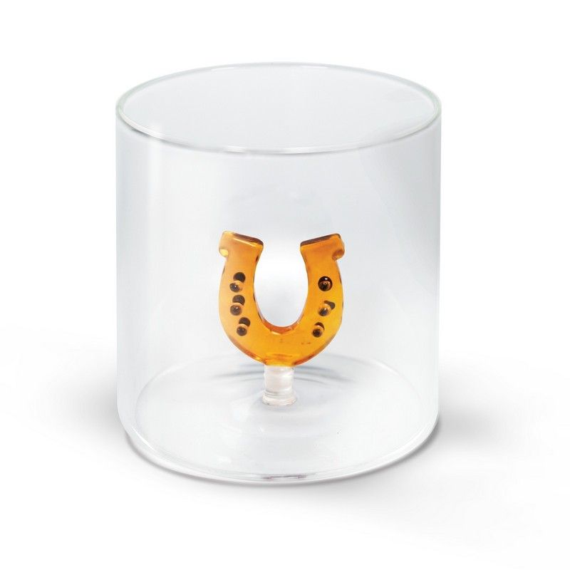 WD LifeStyle Verre Borosilicate 250 ml Décoration Fer à Cheval