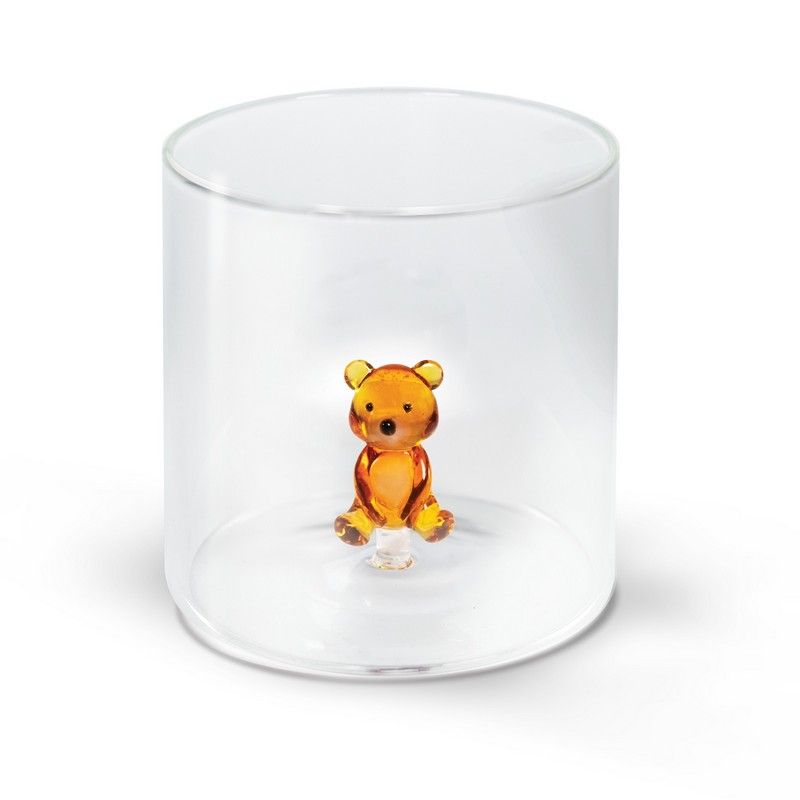 WD LifeStyle Verre Borosilicate 250 ml Décor Petit Ours
