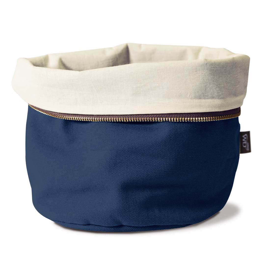 WD LifeStyle Pochette Pain Réchauffable Coton Bleu