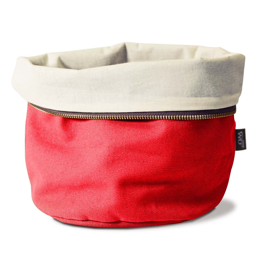 WD LifeStyle Pochette Pain Chauffante Coton Rouge