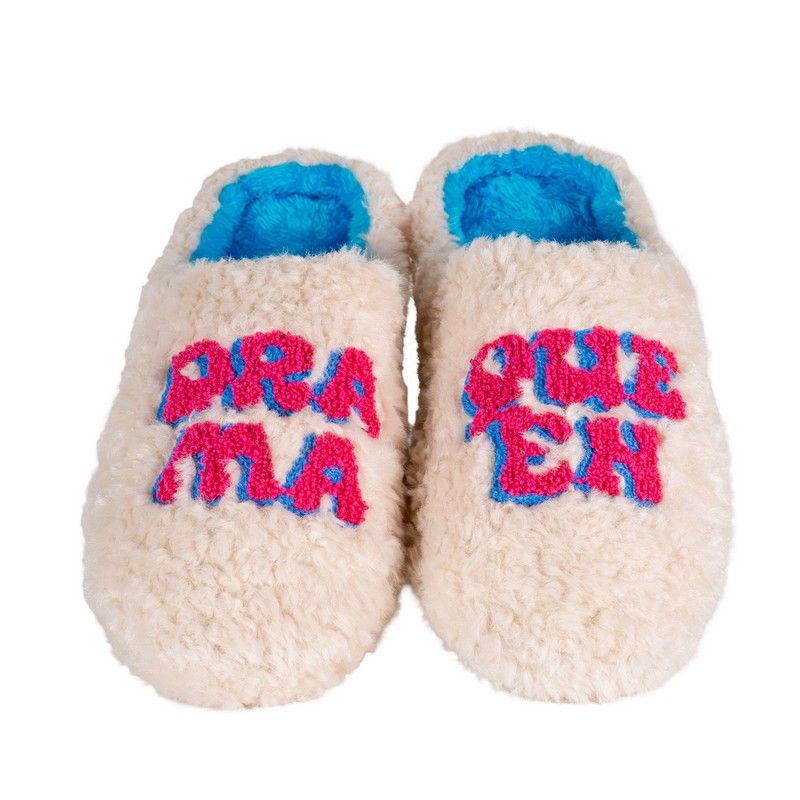 WD Lifestyle Pantofole Drama Queen Taglia M/L – Pantofole Divertenti da Casa