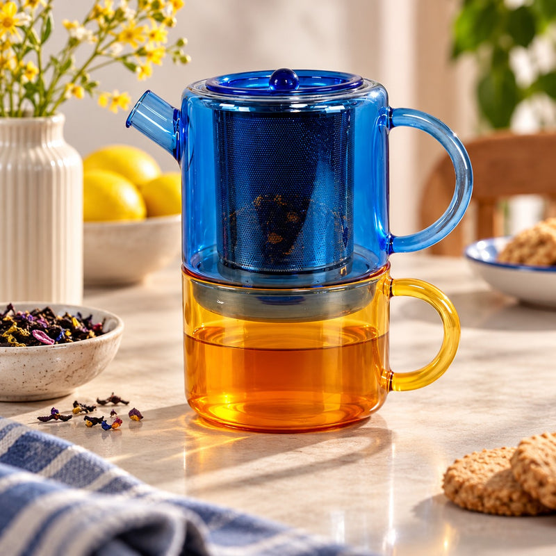WD LifeStyle Tea for One 400 Ml Blu e Ambra – Idea Regalo Natale