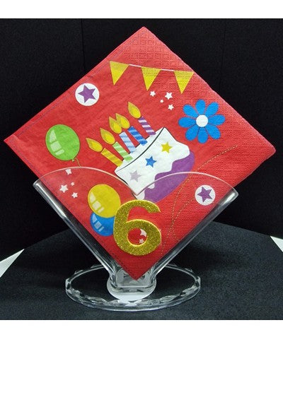 Porte-serviettes en plastique transparent Bigiemme L 17 cm H 17 cm