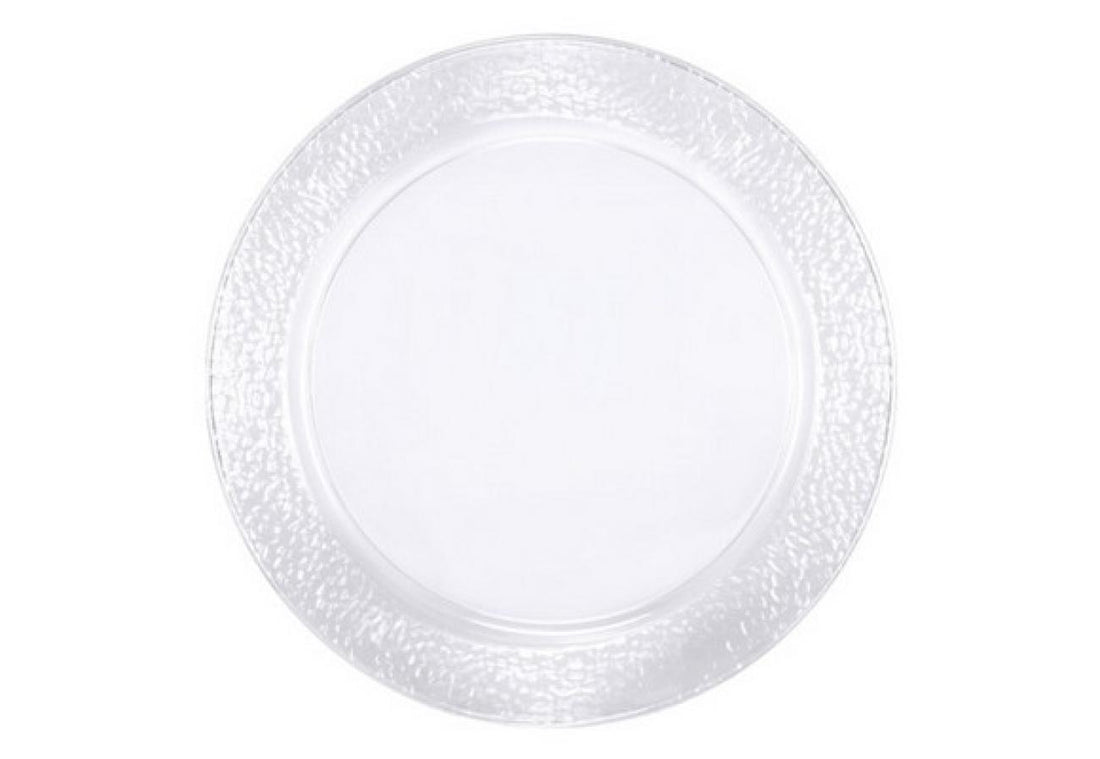 Plateau rond en plastique transparent Bigiemme D 34 cm, 2 pièces