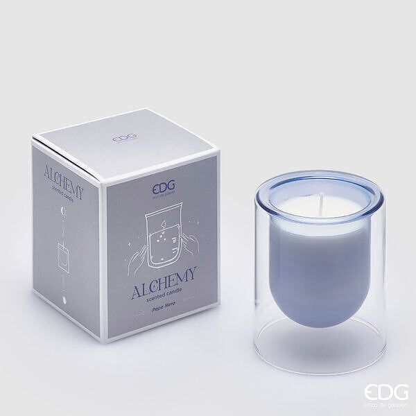Bougie Alchimie EDG Enzo De Gasperi H 10 cm P 8,5 cm Poivre Noir