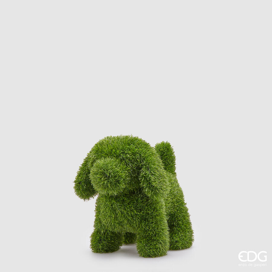 EDG Enzo De Gasperi Décor Herbe Chien H 33 Cm L 23 Cm L 35 Cm Vert Vert
