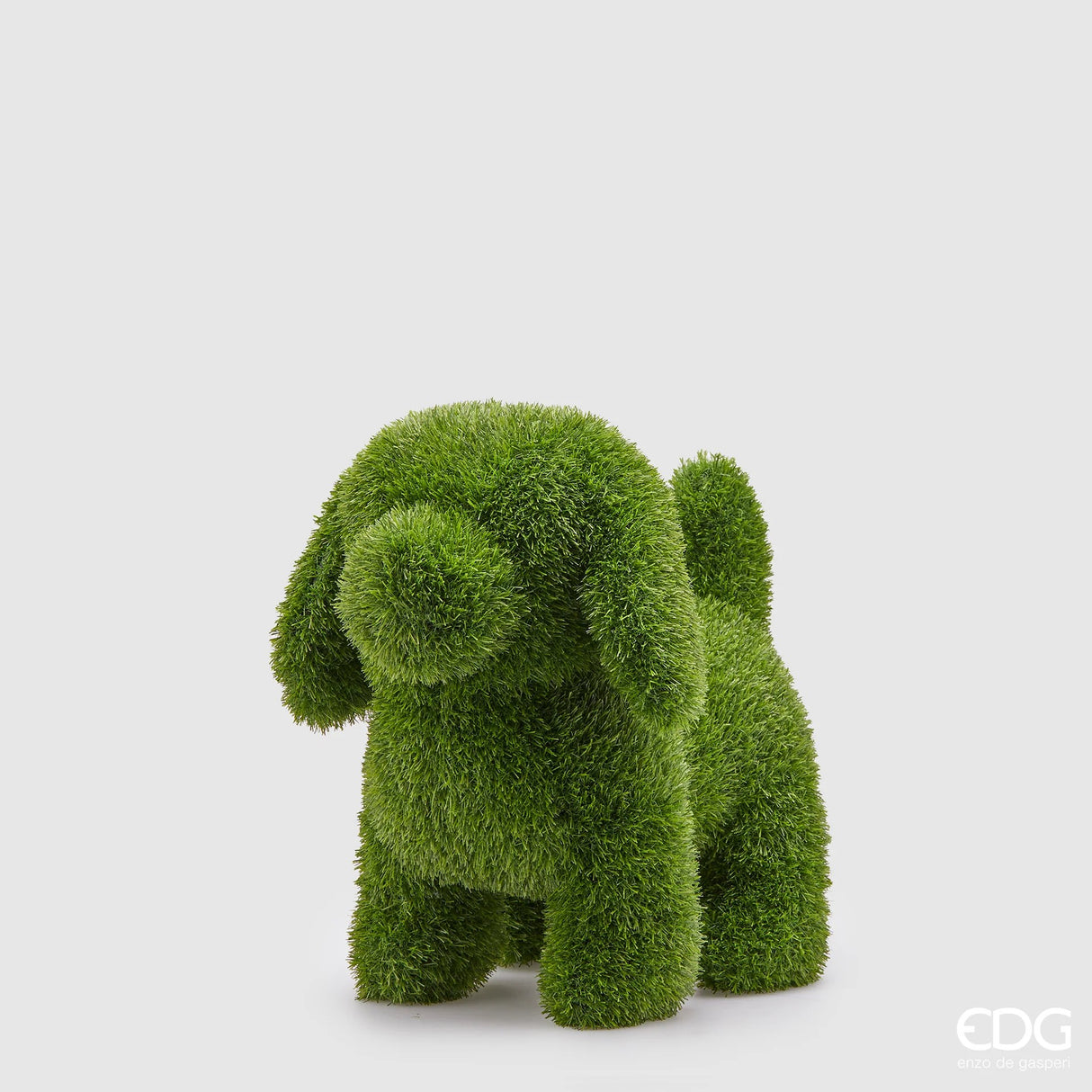 EDG Enzo De Gasperi Décor Herbe Chien H 48 Cm L 30 Cm L 50 Cm Vert Vert