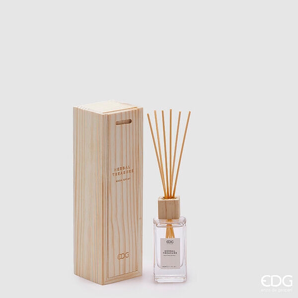 EDG Enzo De Gasperi Essential Bottle Diffuser 90 Ml H 12.5 Cm Herbal Treasure