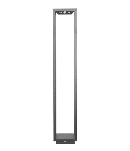 Lampe solaire Terra Zafferano Home, H 1000 mm, P 140 mm, L 140 mm, gris foncé