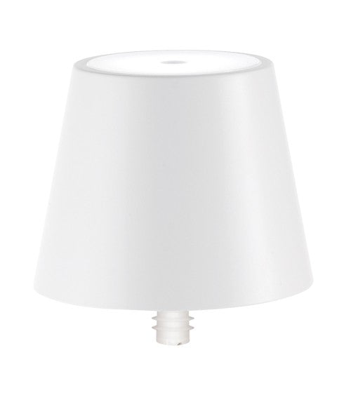 Lampe à bouchon Poldina Safran H 111 mm P 111 mm Blanc