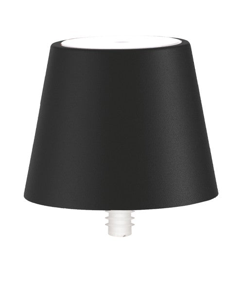 Lampe à bouchon Poldina Zafferano H 111 mm P 111 mm Noir