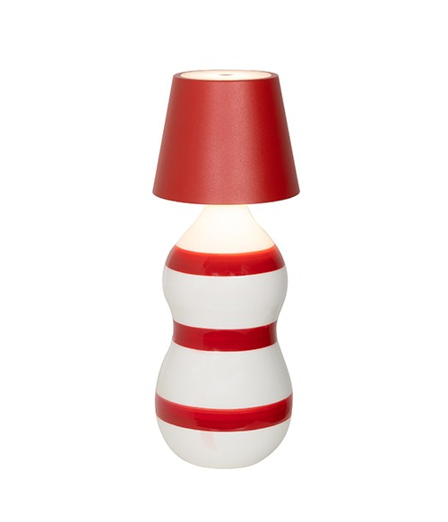 Lampe à bouchon Poldina Zafferano H 111 mm P 111 mm Rouge