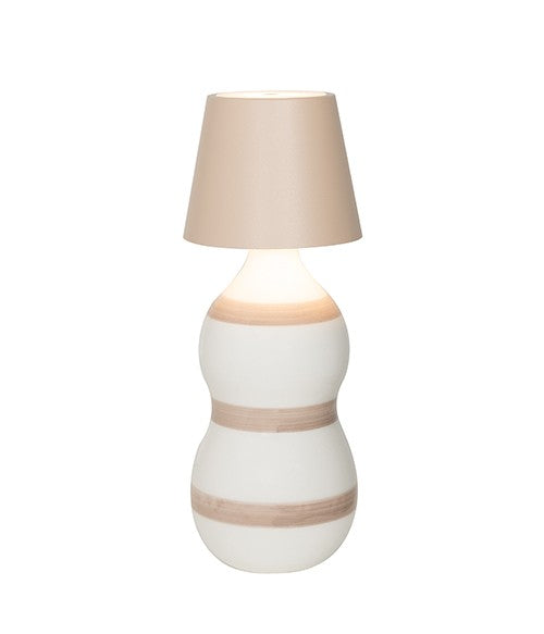 Lampe bouchon Poldina safran H 111 mm P 111 mm Sable