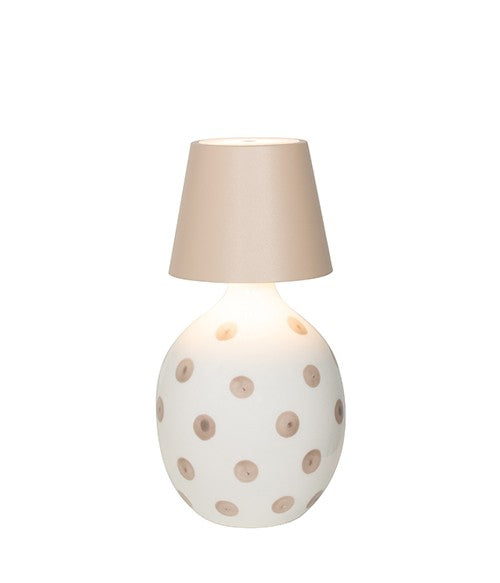 Lampe bouchon Poldina safran H 111 mm P 111 mm Sable