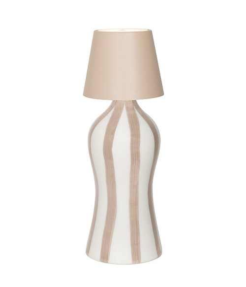 Lampe bouchon Poldina safran H 111 mm P 111 mm Sable