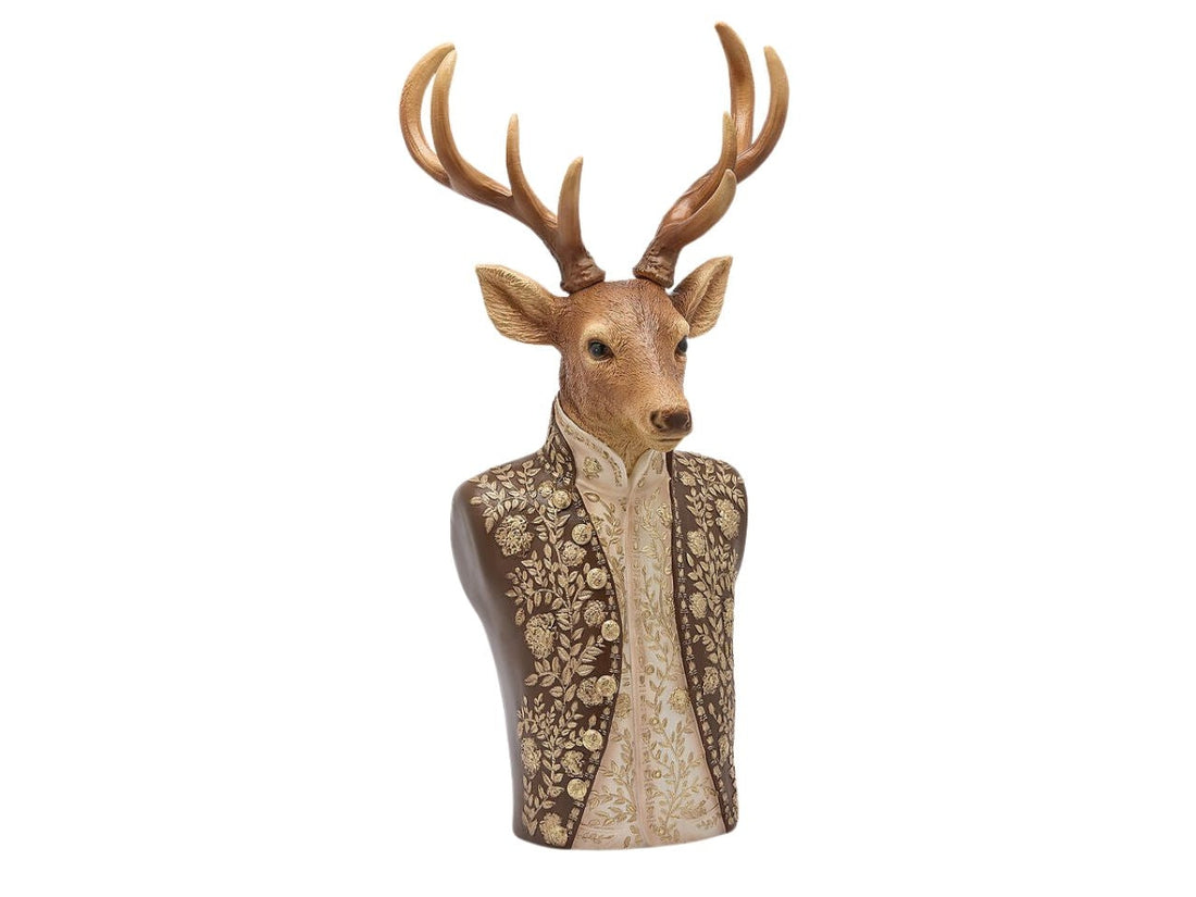 EDG Enzo De Gasperi Renna Boheme Natalizia H68 cm Marrone – Decorazione di Natale