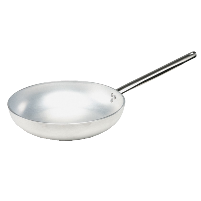 AGNELLI Poêle évasée haute aluminium 1 anse inox D 40 cm