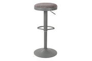 Dimo Tabouret Tom en Polypropylène et Tissu Gris – Tabouret Moderne pour Cuisine et Presqu'île