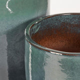 EDG Enzo De Gasperi Set 3 Pièces Vase Rond Émaillé H 100 Cm H 80 Cm H 63 Cm