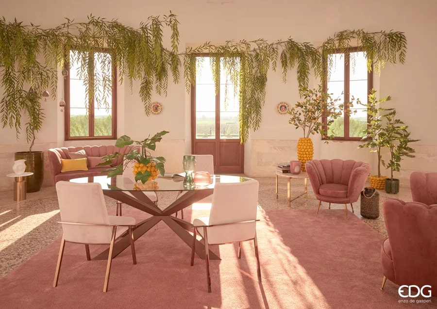 EDG Enzo De Gasperi Vase Citron Chakra H 60 Cm D 30 Cm Couleur Jaune 134 Fruits