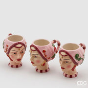 Tasse Sicile EDG Enzo De Gasperi 3 pièces H12 rose à usage alimentaire